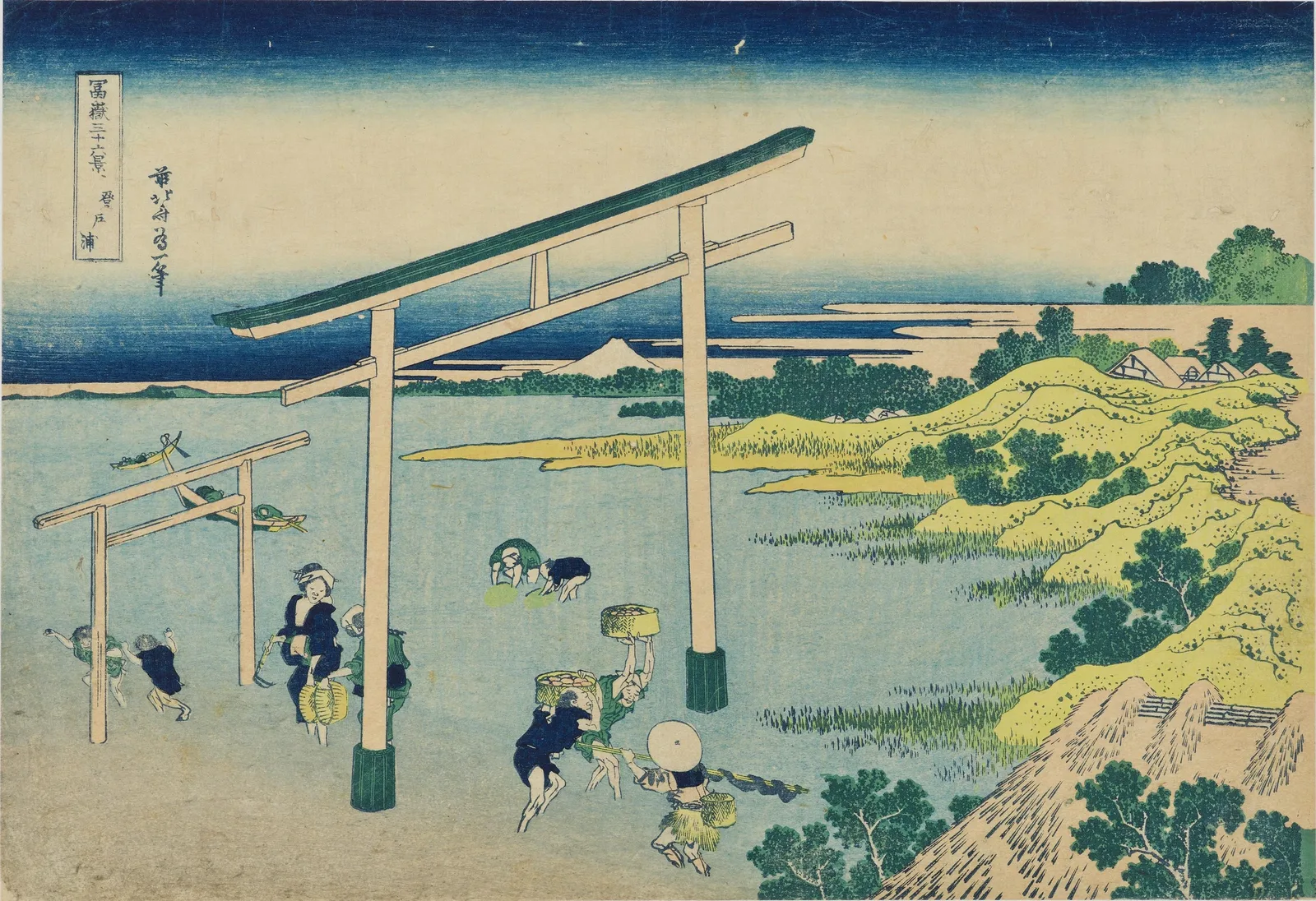 冨嶽三十六景 登戸浦