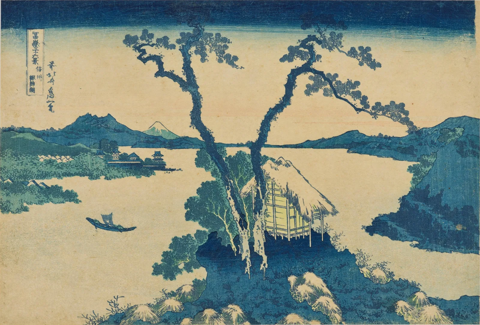 冨嶽三十六景 信州諏訪湖