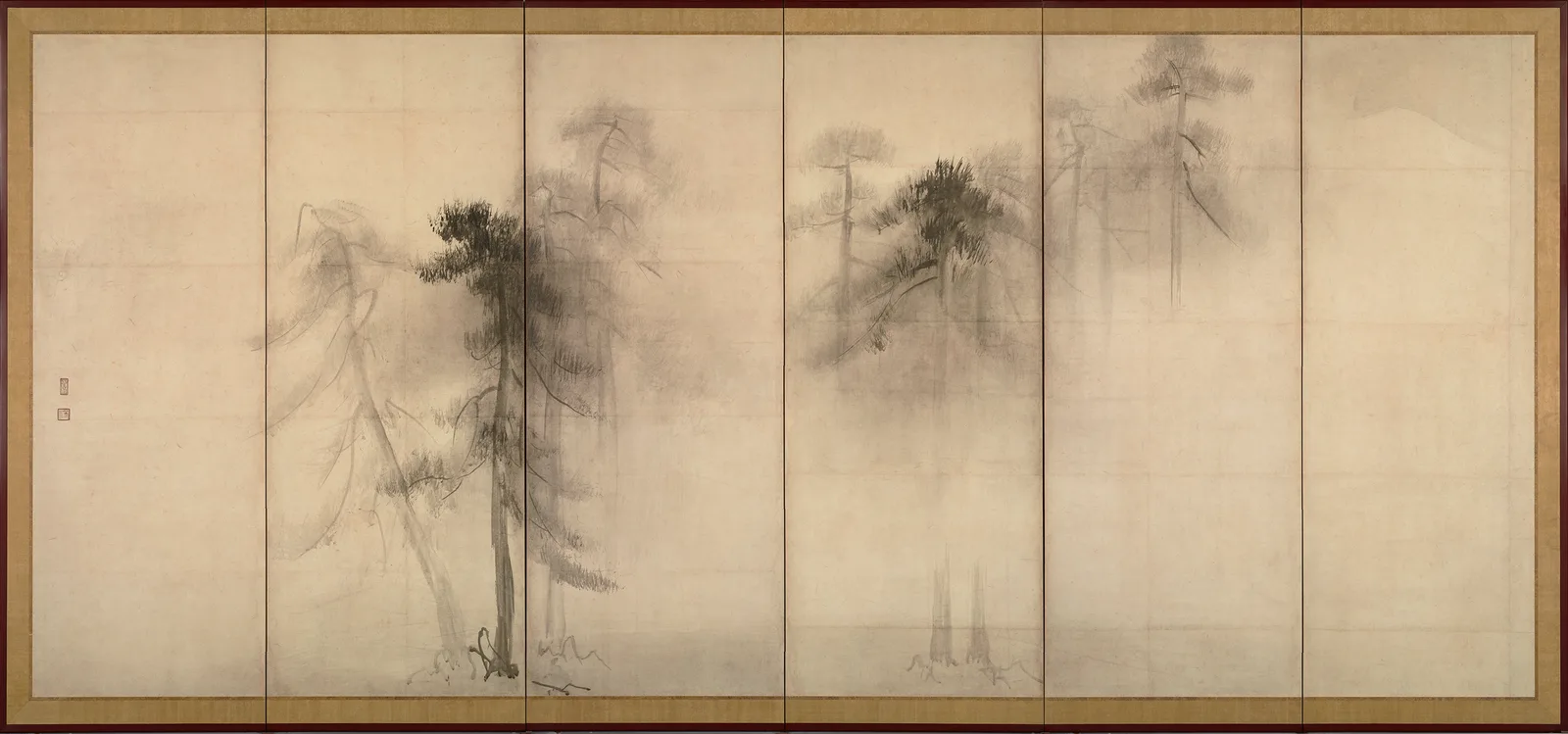 松林図屏風